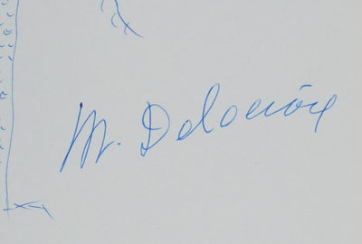 Autographe original de Michel DELACROIX (photo de détail 2) - Crédit photo : Galerie Art.Paris