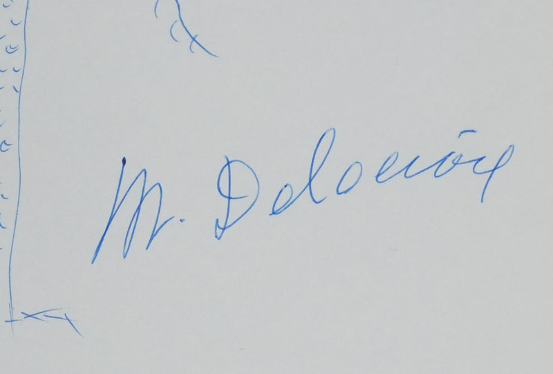 Autographe original de Michel DELACROIX (photo de détail 2) - Crédit photo : Galerie Art.Paris