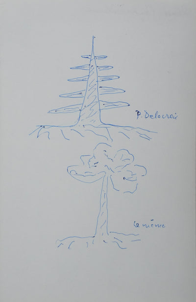 Autographe original de Colonel Paul DELACROIX (vue générale) - Crédit photo : Galerie Art.Paris