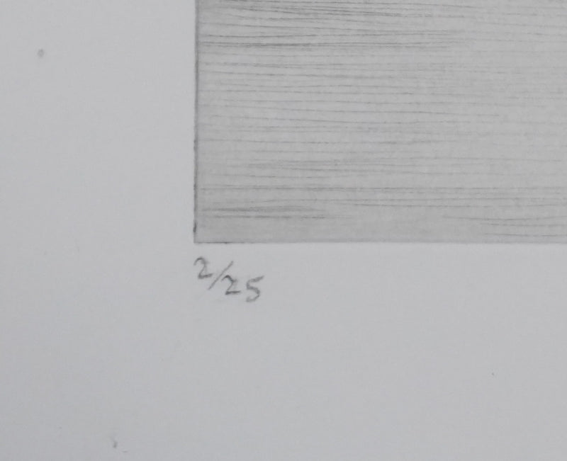 Camille COMBE : La sarabande des nuages, Gravure originale signée