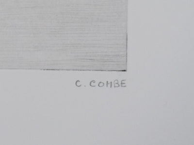 Camille COMBE : La sarabande des nuages, Gravure originale signée