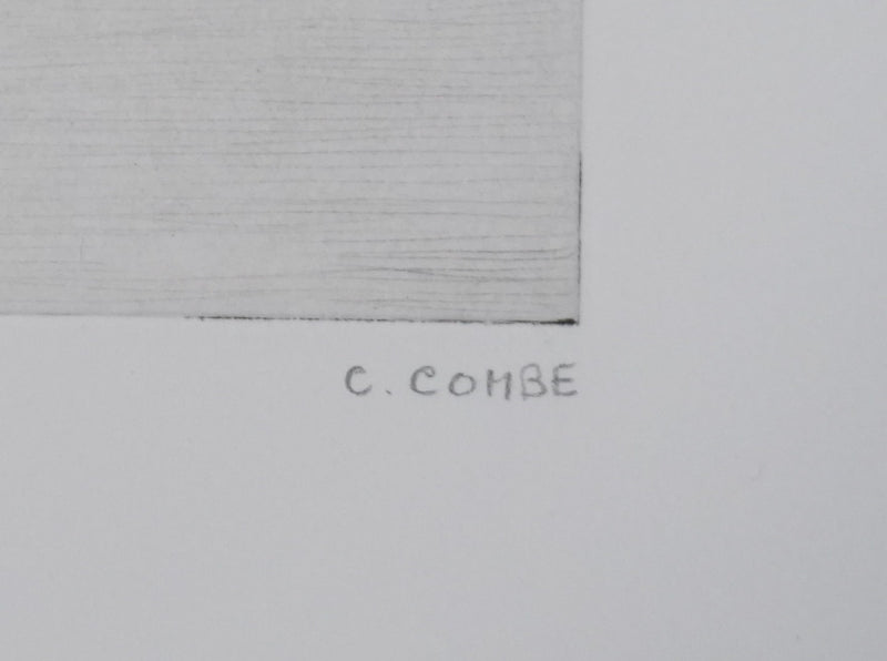 Camille COMBE : La sarabande des nuages, Gravure originale signée