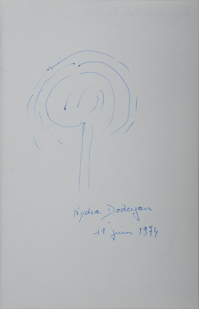 Autographe original de Nydia DEDEYAN (vue générale) - Crédit photo : Galerie Art.Paris