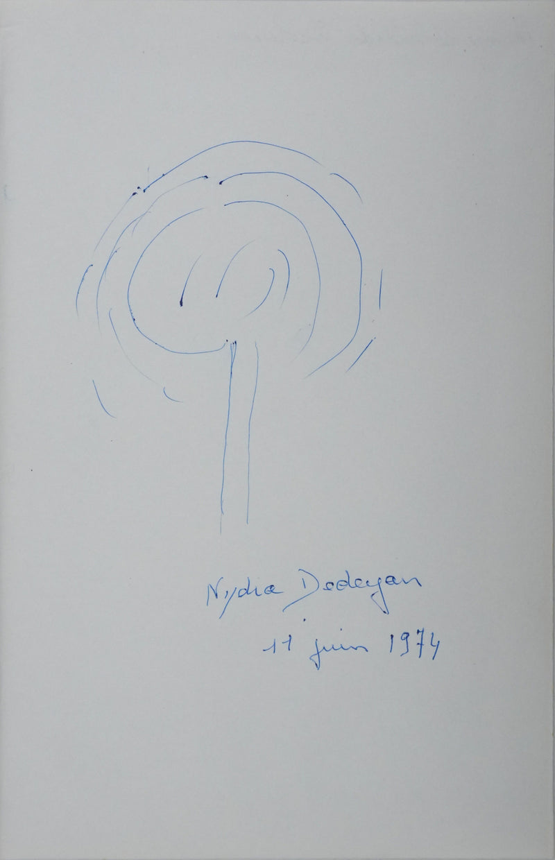 Autographe original de Nydia DEDEYAN (vue générale) - Crédit photo : Galerie Art.Paris
