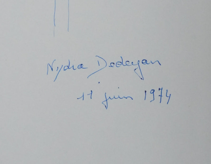 Autographe original de Nydia DEDEYAN (photo de détail 2) - Crédit photo : Galerie Art.Paris