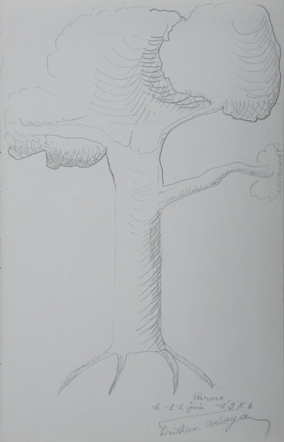 Autographe original de Christian DEDEYAN (vue générale) - Crédit photo : Galerie Art.Paris