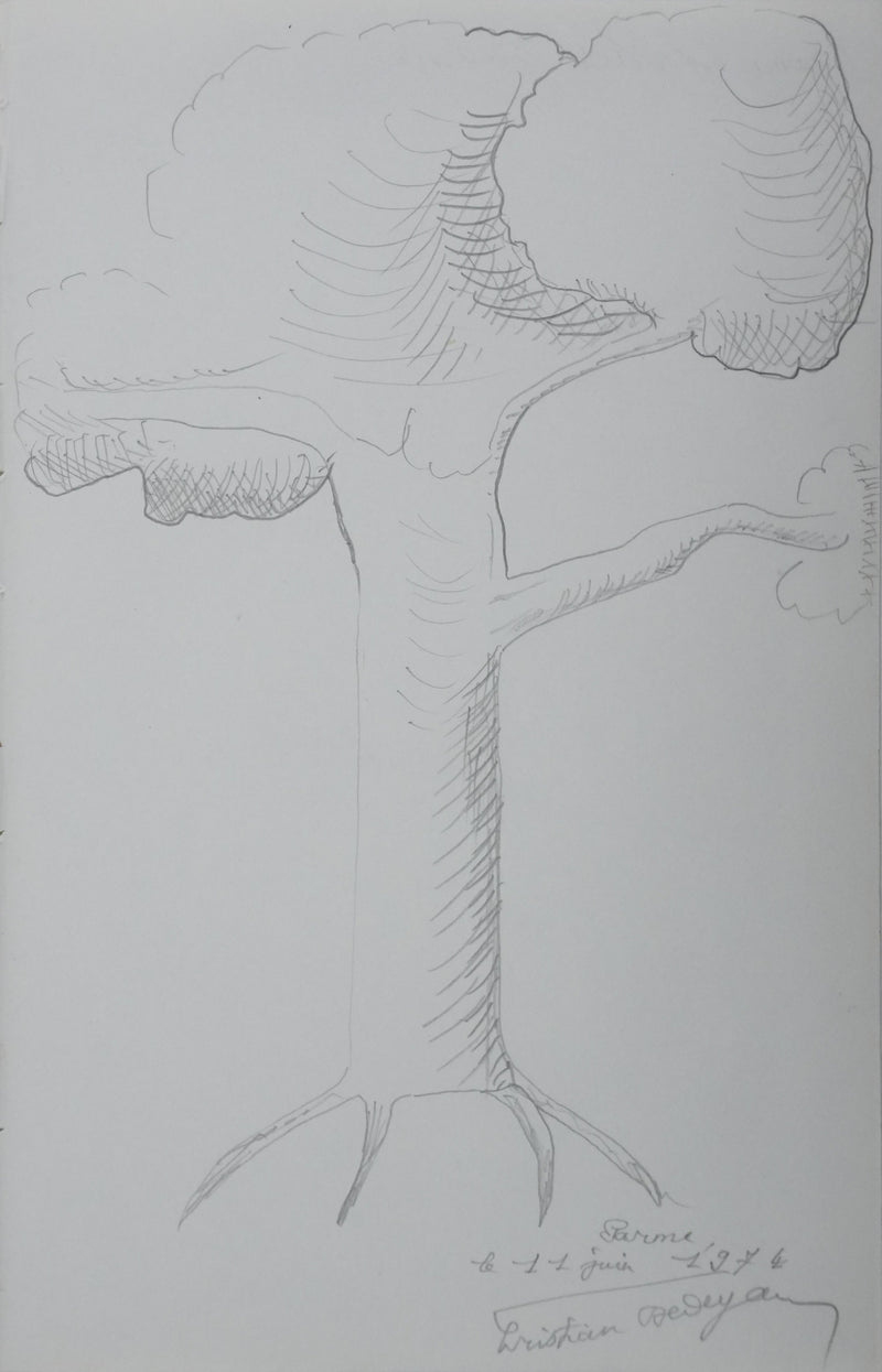 Autographe original de Christian DEDEYAN (vue générale) - Crédit photo : Galerie Art.Paris