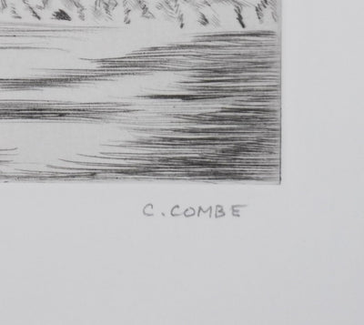 Camille COMBE : Où flottent les glaces, Gravure originale signée