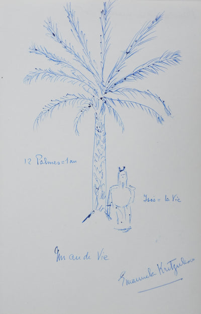 Autographe original de Emanuela KRETZULESCO-QUARANTA (vue générale) - Crédit photo : Galerie Art.Paris