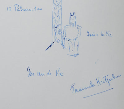 Autographe original de Emanuela KRETZULESCO-QUARANTA (photo de détail 4) - Crédit photo : Galerie Art.Paris