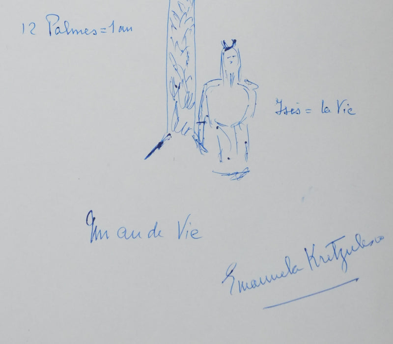 Autographe original de Emanuela KRETZULESCO-QUARANTA (photo de détail 4) - Crédit photo : Galerie Art.Paris