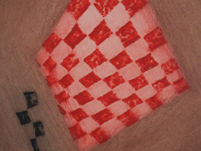 Arthur Luiz PIZA : Le cerf volant rouge et rose, Gravure originale signée