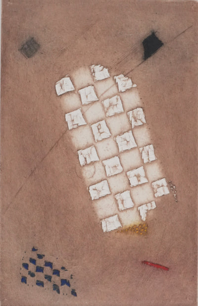 Arthur Luiz PIZA : Les marches blanches, Gravure originale signée