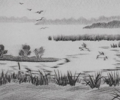 Camille COMBE : Battements d'ailes, Gravure originale signée