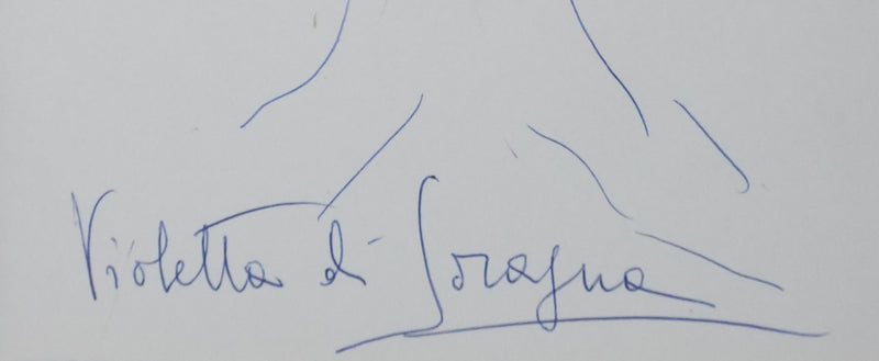 Autographe original de Violetta MELI LUPI DI SORAGNA (photo de détail 2) - Crédit photo : Galerie Art.Paris