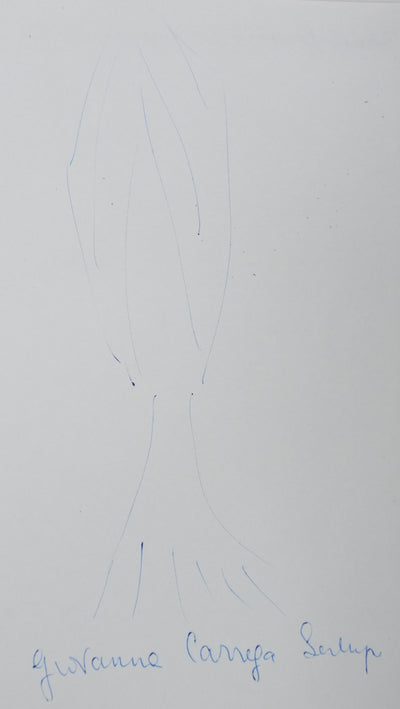 Autographe original de Giovanna CARREGA-BERTOLINI (photo de détail 3) - Crédit photo : Galerie Art.Paris