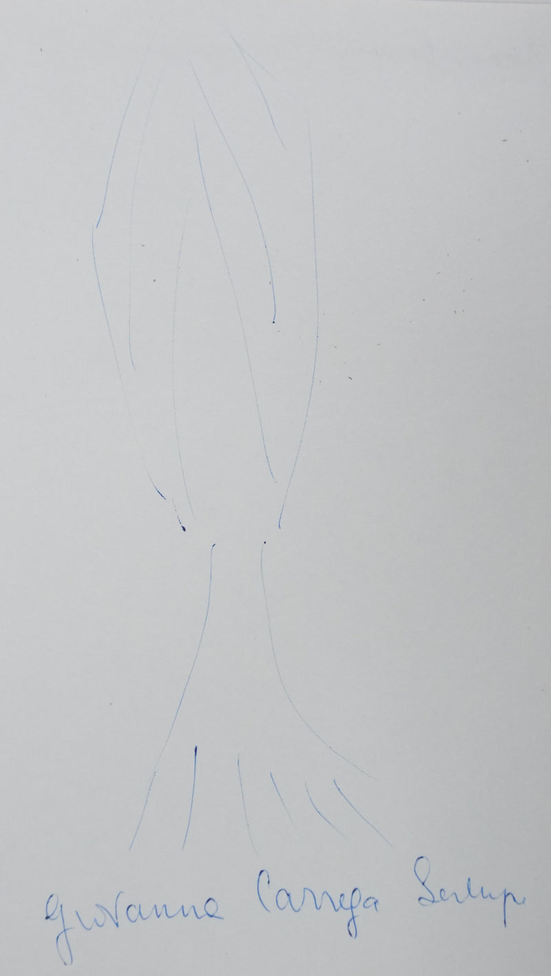 Autographe original de Giovanna CARREGA-BERTOLINI (photo de détail 3) - Crédit photo : Galerie Art.Paris