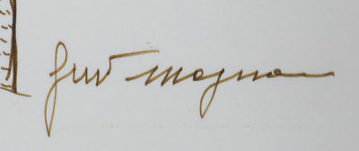 Autographe original de MAGNANI (photo de détail 3) - Crédit photo : Galerie Art.Paris