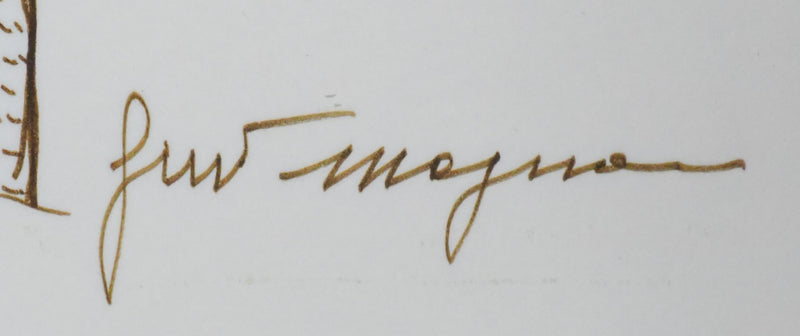 Autographe original de MAGNANI (photo de détail 3) - Crédit photo : Galerie Art.Paris