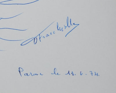 Autographe original de FRACHIOLI (photo de détail 2) - Crédit photo : Galerie Art.Paris