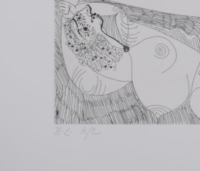 Pablo PICASSO : Les 156, Repos, Deux filles nues, Gravure originale signée