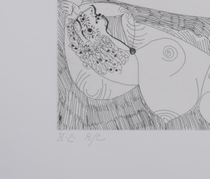 Pablo PICASSO : Les 156, Repos, Deux filles nues, Gravure originale signée