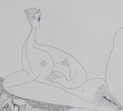 Pablo PICASSO : Les 156, Repos, Deux filles nues, Gravure originale signée
