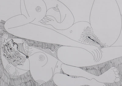 Pablo PICASSO : Les 156, Repos, Deux filles nues, Gravure originale signée
