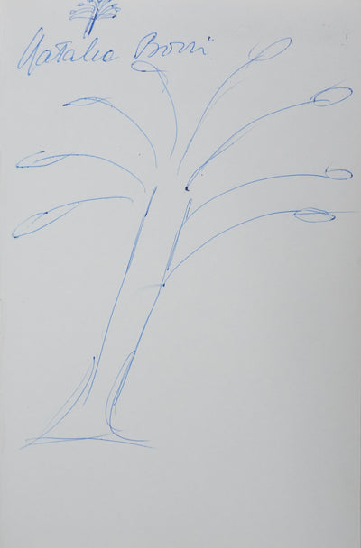 Autographe original de Natalia BORRI (vue générale) - Crédit photo : Galerie Art.Paris