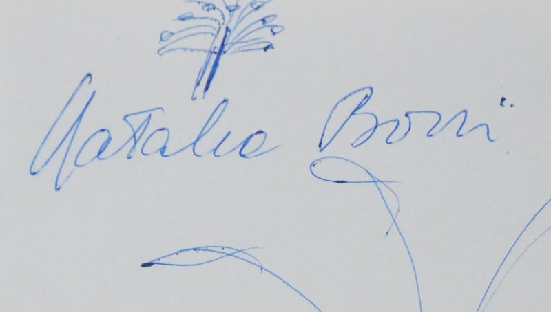 Autographe original de Natalia BORRI (photo de détail 2) - Crédit photo : Galerie Art.Paris