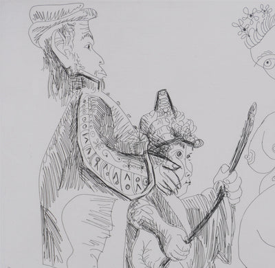 Pablo PICASSO : Les 156, Ne regarde pas, mon enfant, Gravure originale signée