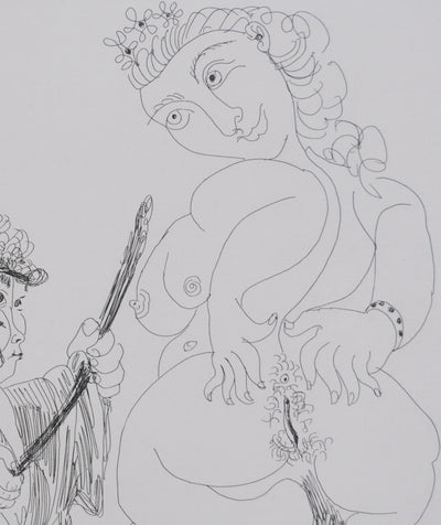 Pablo PICASSO : Les 156, Ne regarde pas, mon enfant, Gravure originale signée