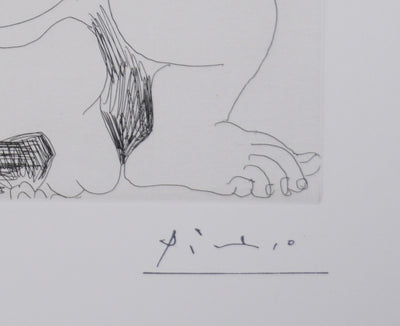 Pablo PICASSO : Les 156, Ne regarde pas, mon enfant, Gravure originale signée