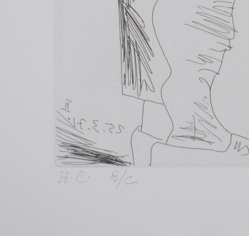 Pablo PICASSO : Les 156, Ne regarde pas, mon enfant, Gravure originale signée