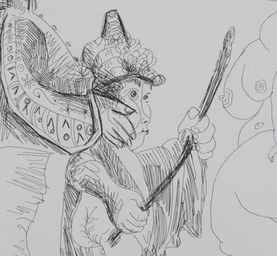 Pablo PICASSO : Les 156, Ne regarde pas, mon enfant, Gravure originale signée