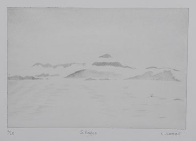 Camille COMBE : Sillages, Gravure originale (photo de détail 3) - Crédit photo : Galerie Art.Paris