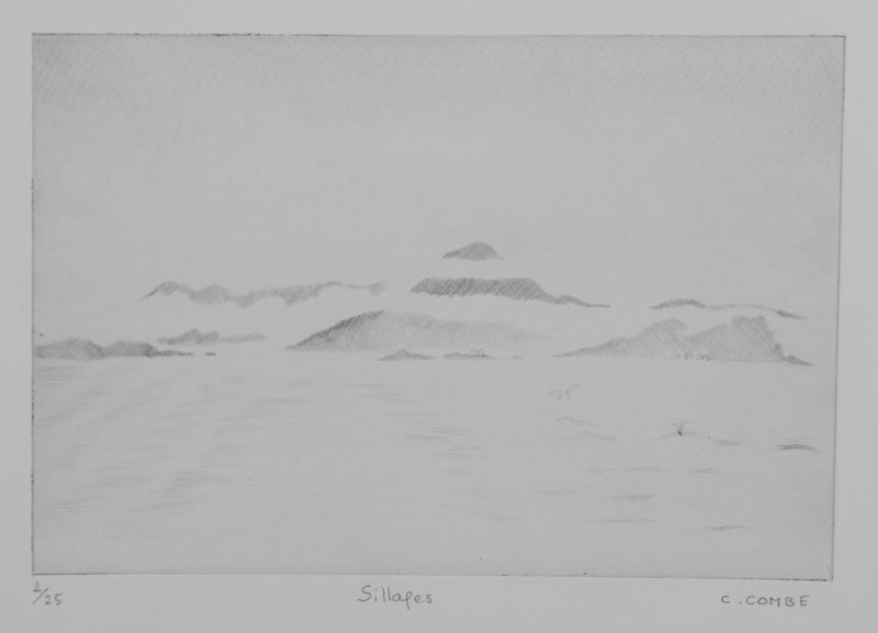 Camille COMBE : Sillages, Gravure originale (photo de détail 3) - Crédit photo : Galerie Art.Paris