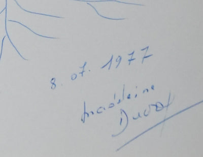 Autographe original de Madeleine DUVAL (photo de détail 2) - Crédit photo : Galerie Art.Paris