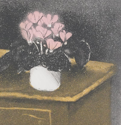 Annapia ANTONINI : L'horloge, Gravure originale signée