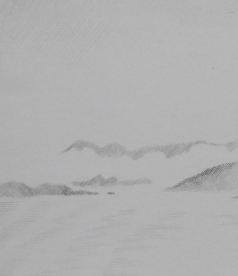 Camille COMBE : Sillages, Gravure originale (photo de détail 6) - Crédit photo : Galerie Art.Paris