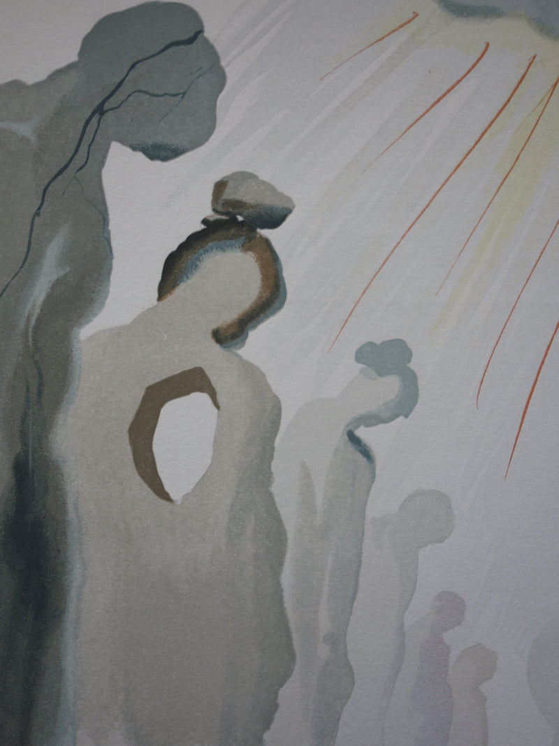 Salvador DALI : La seconde corniche, Bois gravé original signé