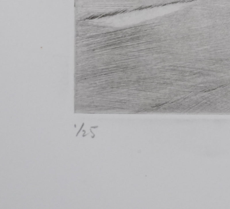 Camille COMBE : Le Watt, Gravure originale signée