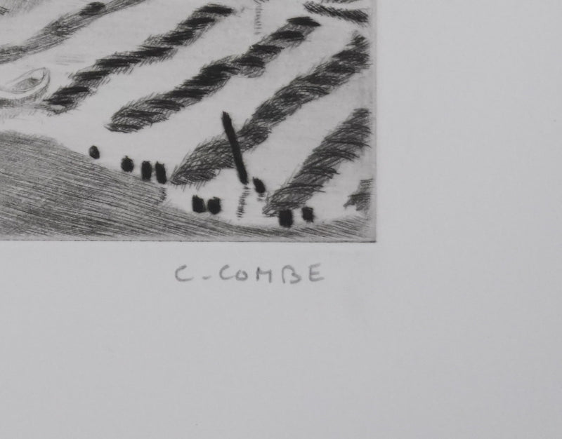 Camille COMBE : Le Watt, Gravure originale signée