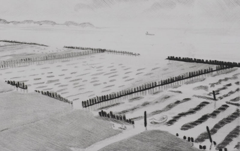 Camille COMBE : Le Watt, Gravure originale signée