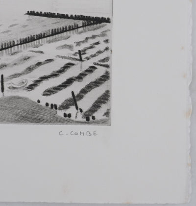 Camille COMBE : Le Watt, Gravure originale signée