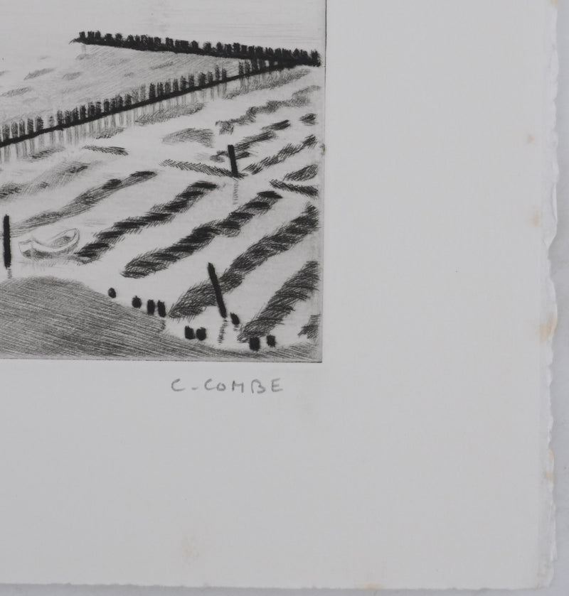 Camille COMBE : Le Watt, Gravure originale signée