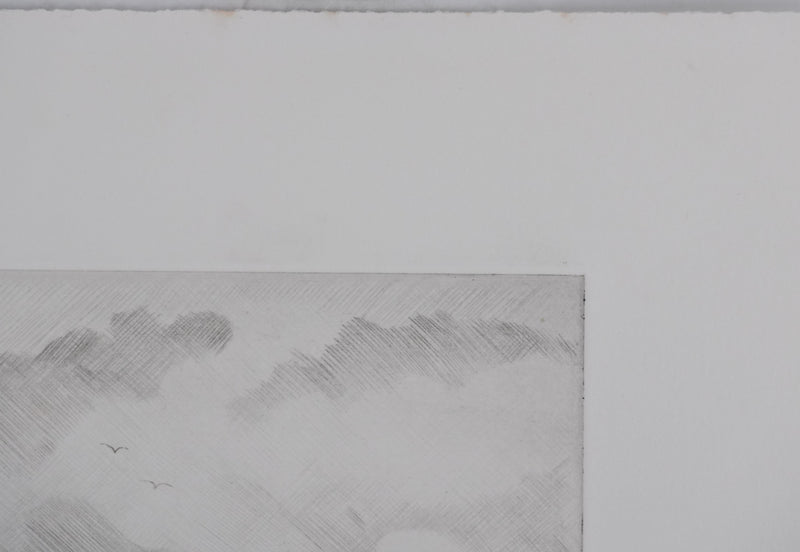Camille COMBE : Le Watt, Gravure originale signée