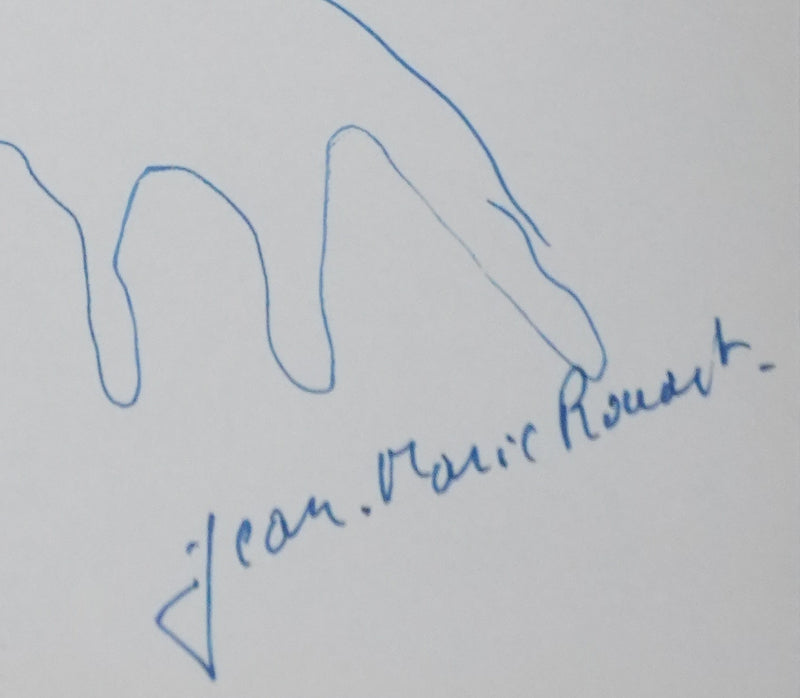 Jean Marie ROUART : L’arbre animalier, Autographe et dessin original signé