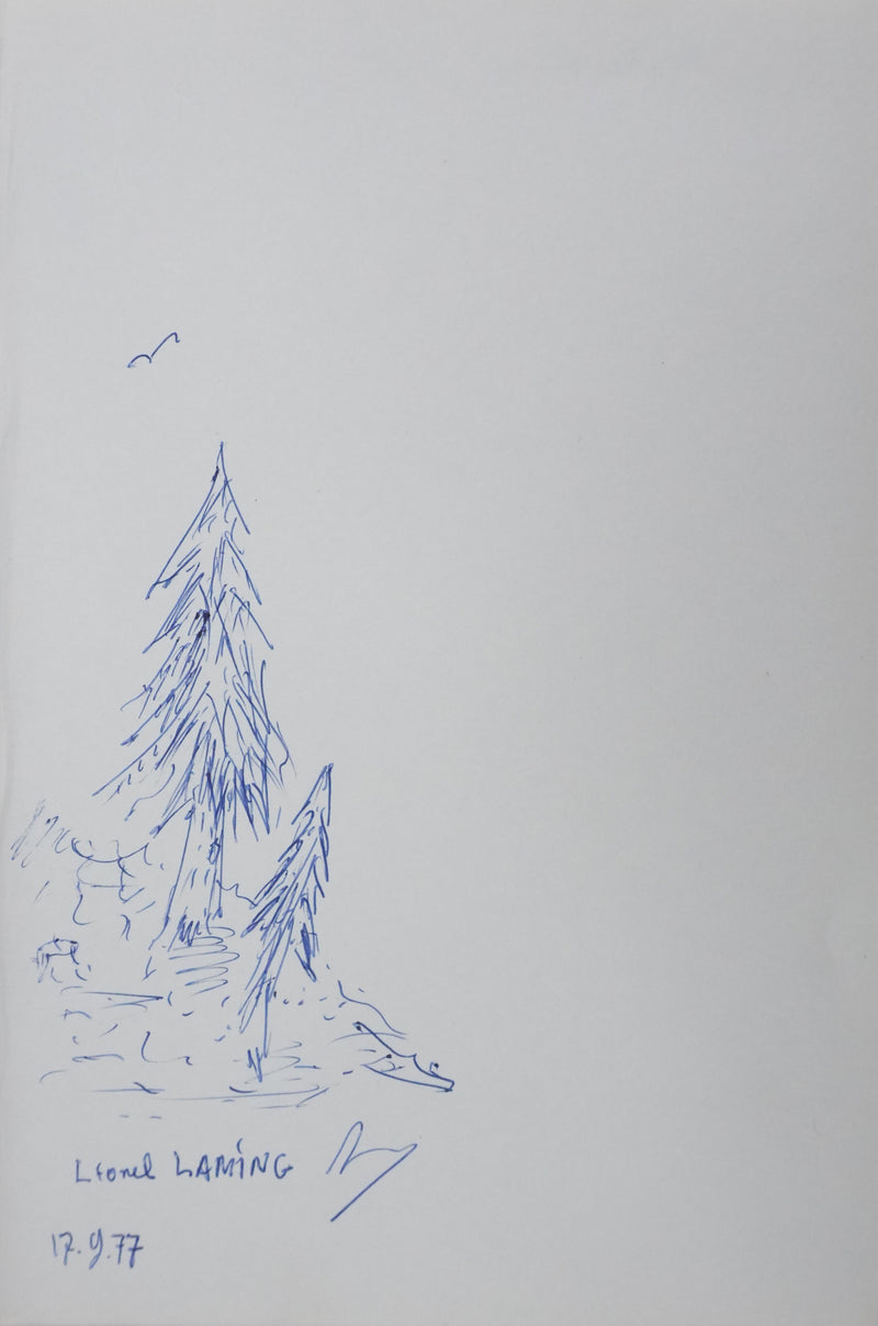 Autographe original de Lionel LAMING (vue générale) - Crédit photo : Galerie Art.Paris