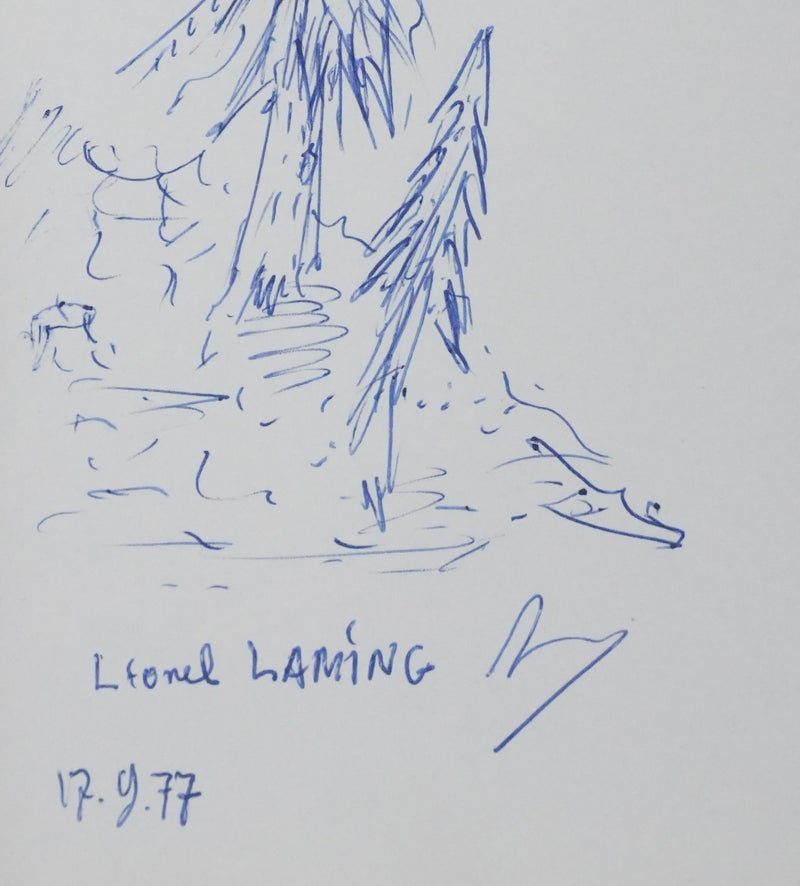 Autographe original de Lionel LAMING (photo de détail 2) - Crédit photo : Galerie Art.Paris